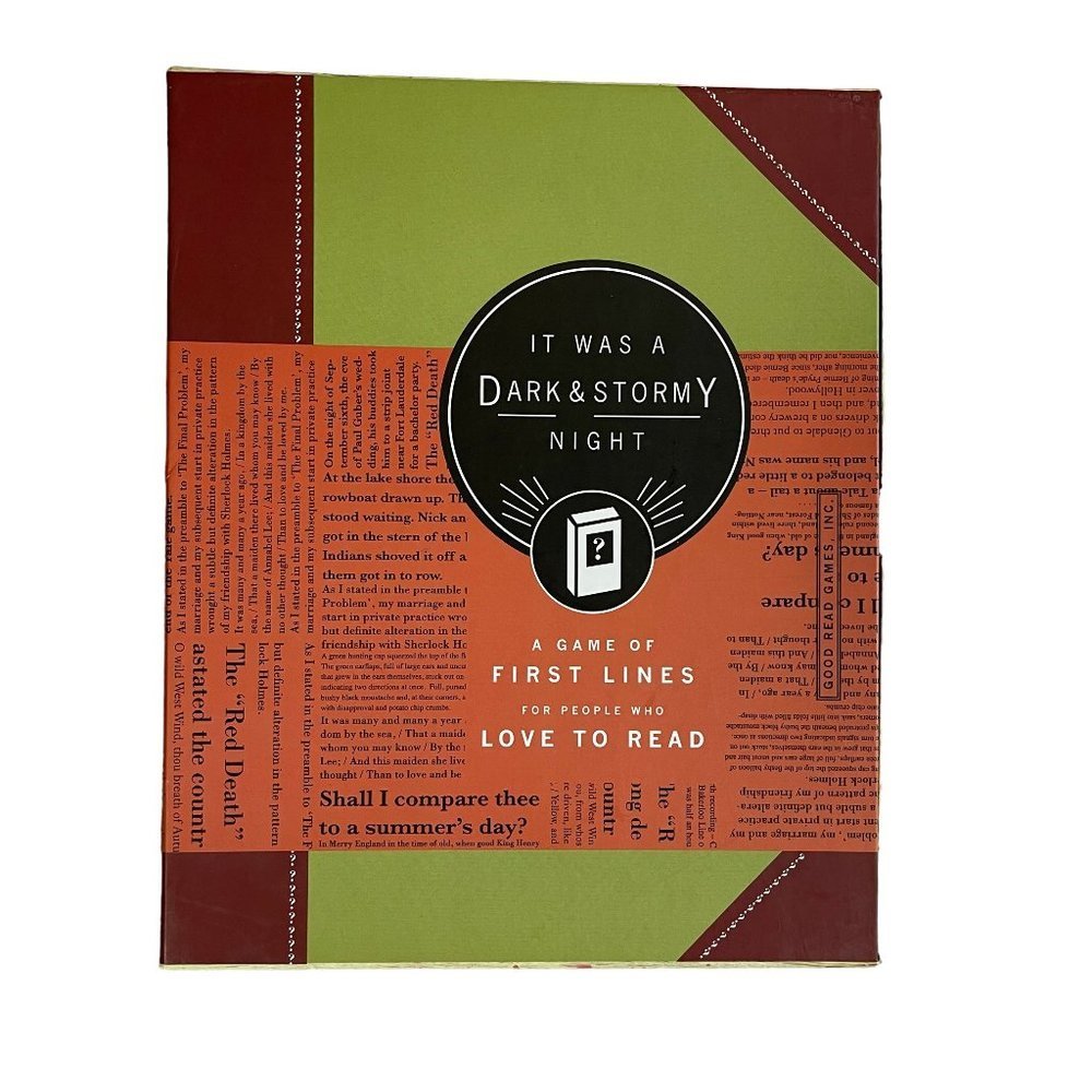 It Was a Dark and Stormy Night Literature Board Game for Adults